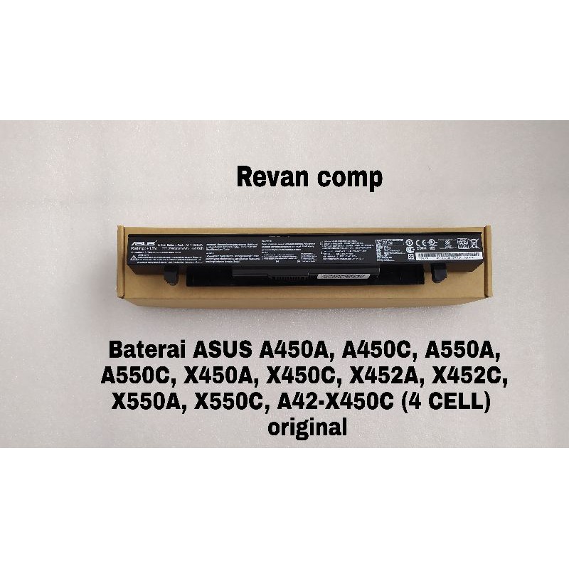 Baterai ASUS A450A, A450C, A550A, A550C, X450A, X450C, X550A, X550C, A42-X450C (4 CELL) original