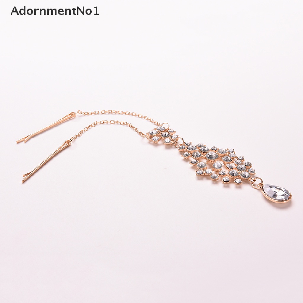 [AdornmentNo1] Women Hair Clip Beads Flower Drop Hair Pins Forehead Jewelry Hair Clip Hairpins [new]