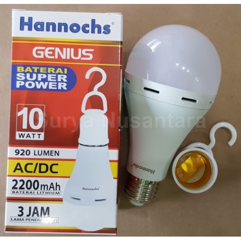 Lampu LED Hannochs Genius 10 Watt (Emergency Magic Lamp)