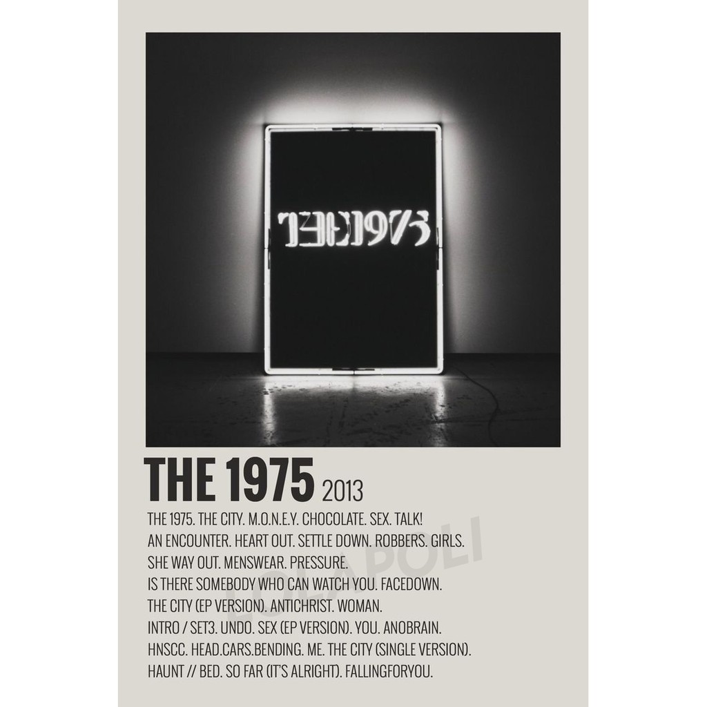 Poster Cover Album The 1975 - The 1975