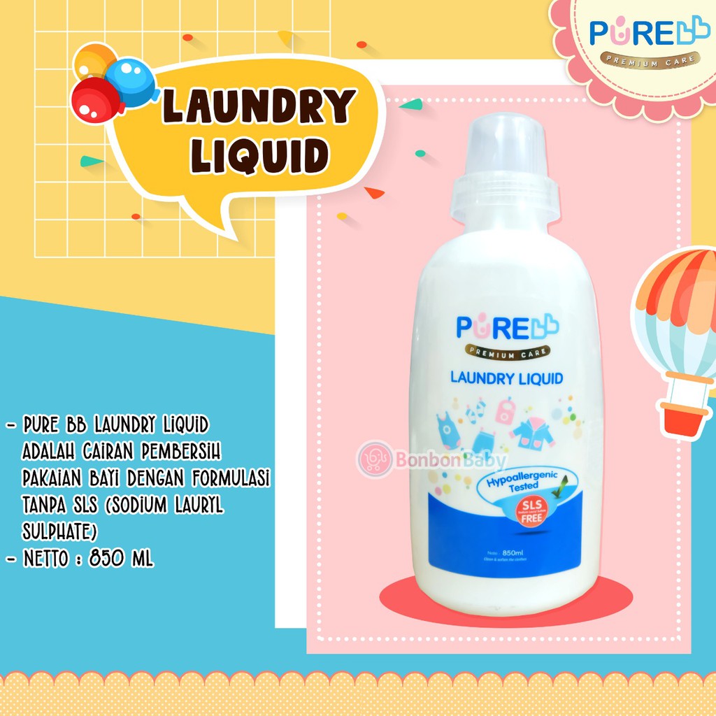 Pure BB Laundry 850ml Botol