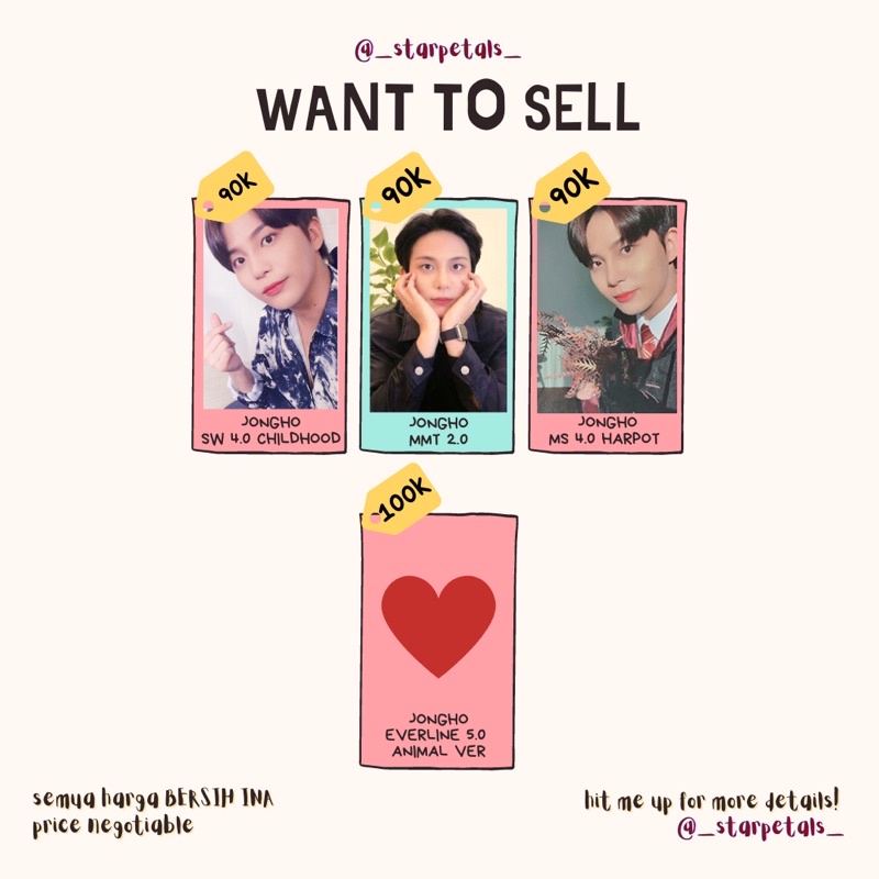 Official Photocard PC ATEEZ Jongho POB Benefit Fansign Soundwave Childhood Appmus Apple Music 2.0 Ep