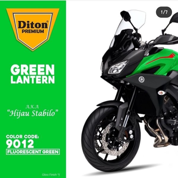 DITON Premium Pilok Pilox Cat Semprot F 9012** Fluorescent Green Stabilo Hijau (400cc)