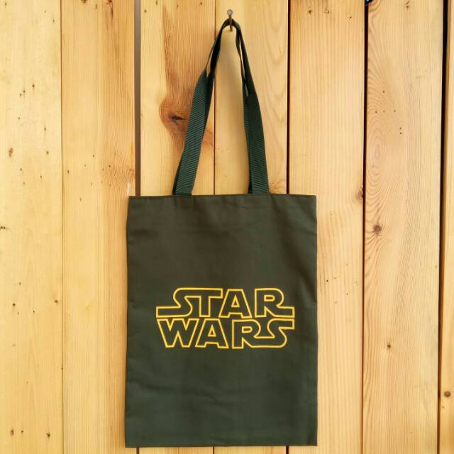 Totebag STAR WARS bahan drill halus