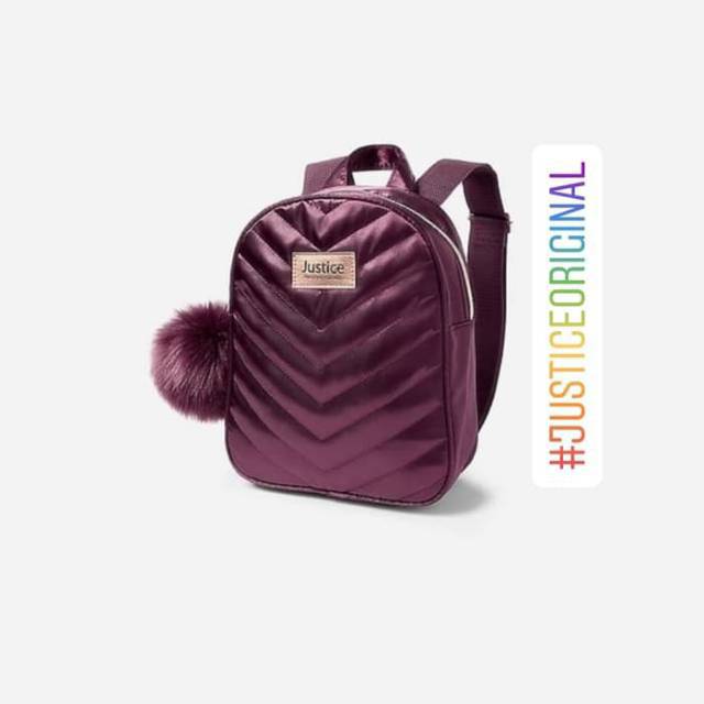 Tas Justice Ransel Quilted Mini Backpack Tas Ransel Justice Tas Anak Perempuan