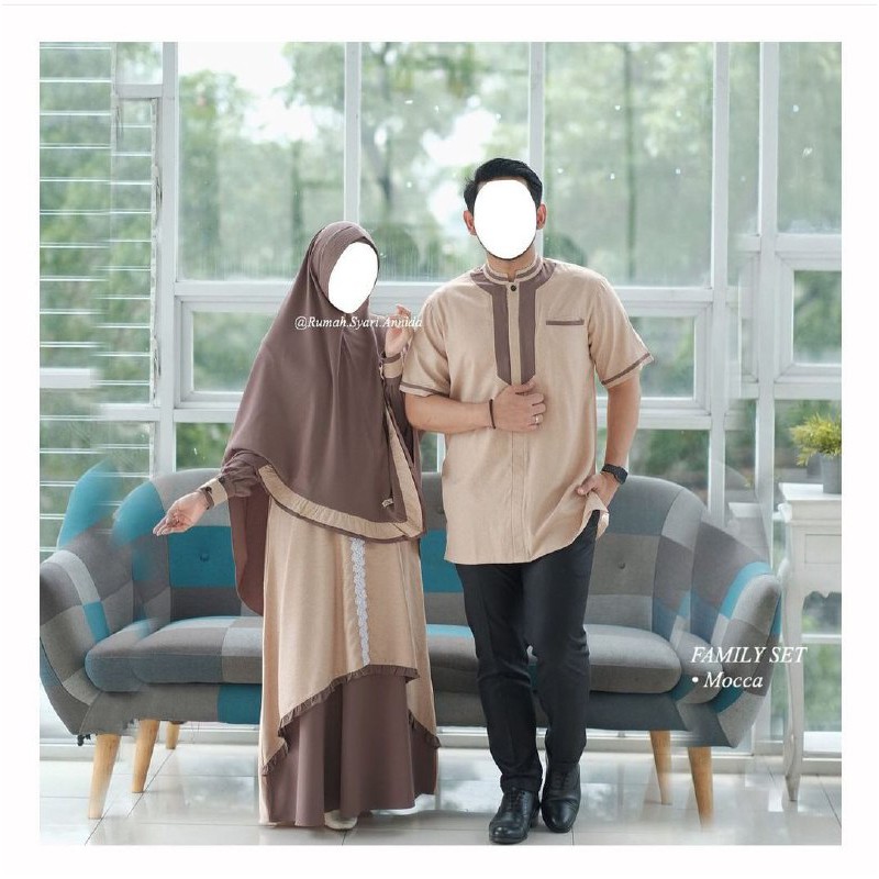 Family Set Mocca I Gamis Syari Mocca