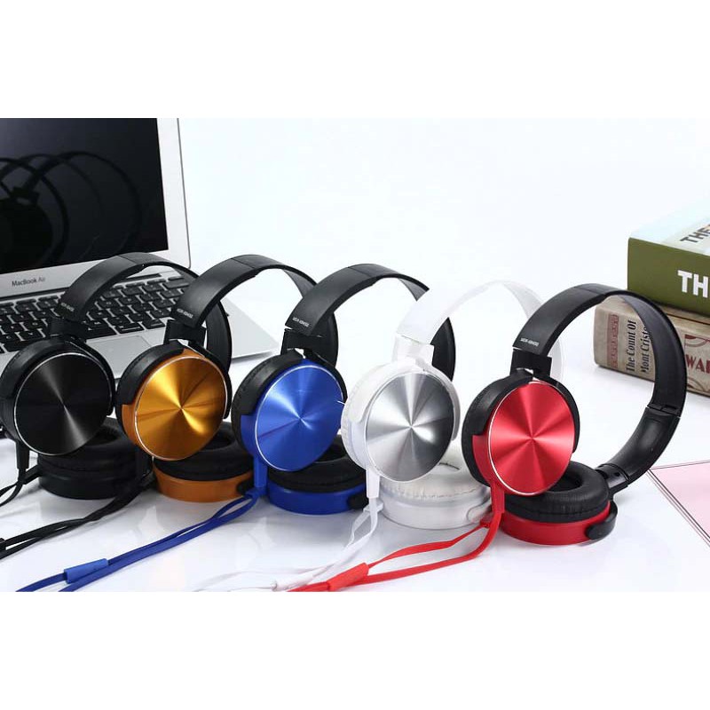 HEADPHONE EXTRABASS XB-450 AP HEDSET / HANDSFREE / EARPHONE For Handphone Laptop