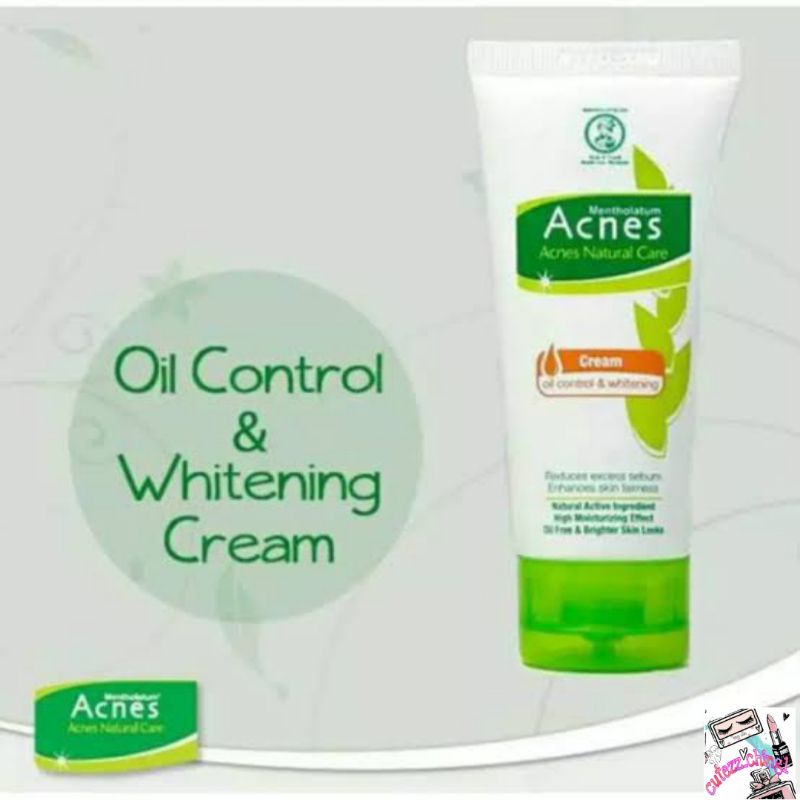 ☃Cutezz_Ching1☃Acnes Natural Care Oil Control &amp; Whitening Cream 40g