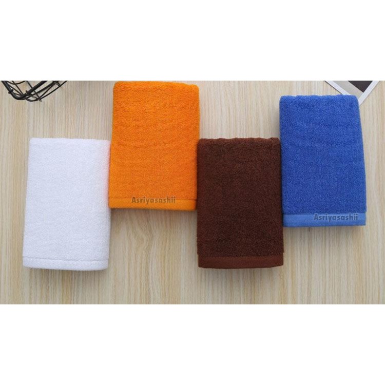 Handuk Wajah Leher Muka 35x70 Asriyasashii Cotton 100% Tebal Lembut Termurah Terlaris