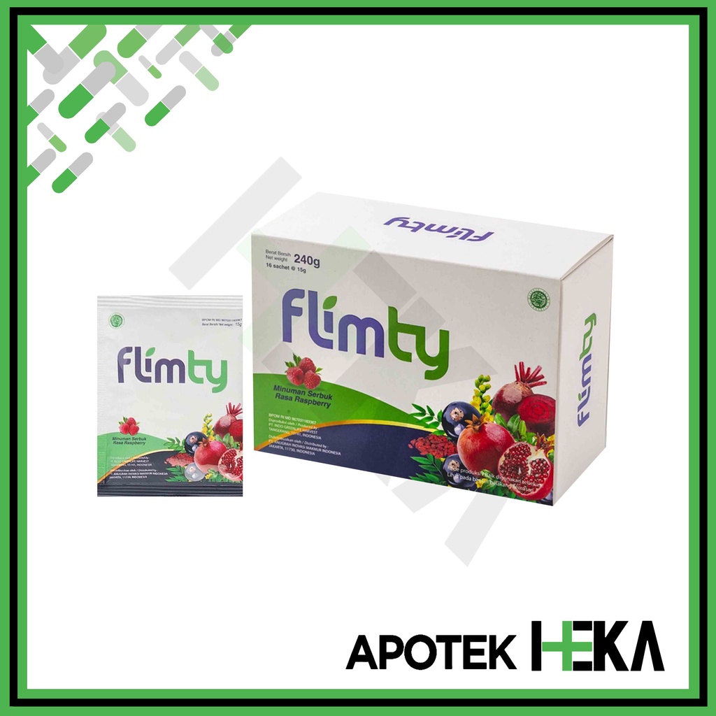 Flimty Fiber Box isi 16 Sachet - Detox Herbal Pelangsing Pelancar BAB (SEMARANG)