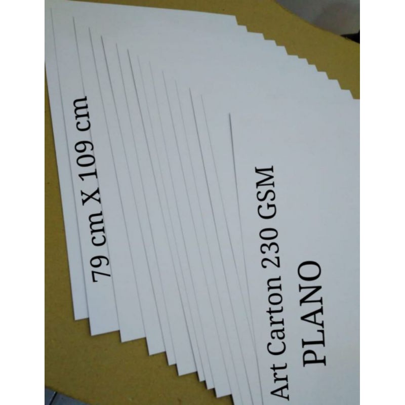 

Kertas Art Carton 230 Gsm Uk Plano 79 cm X 109 cm Free Costom Size