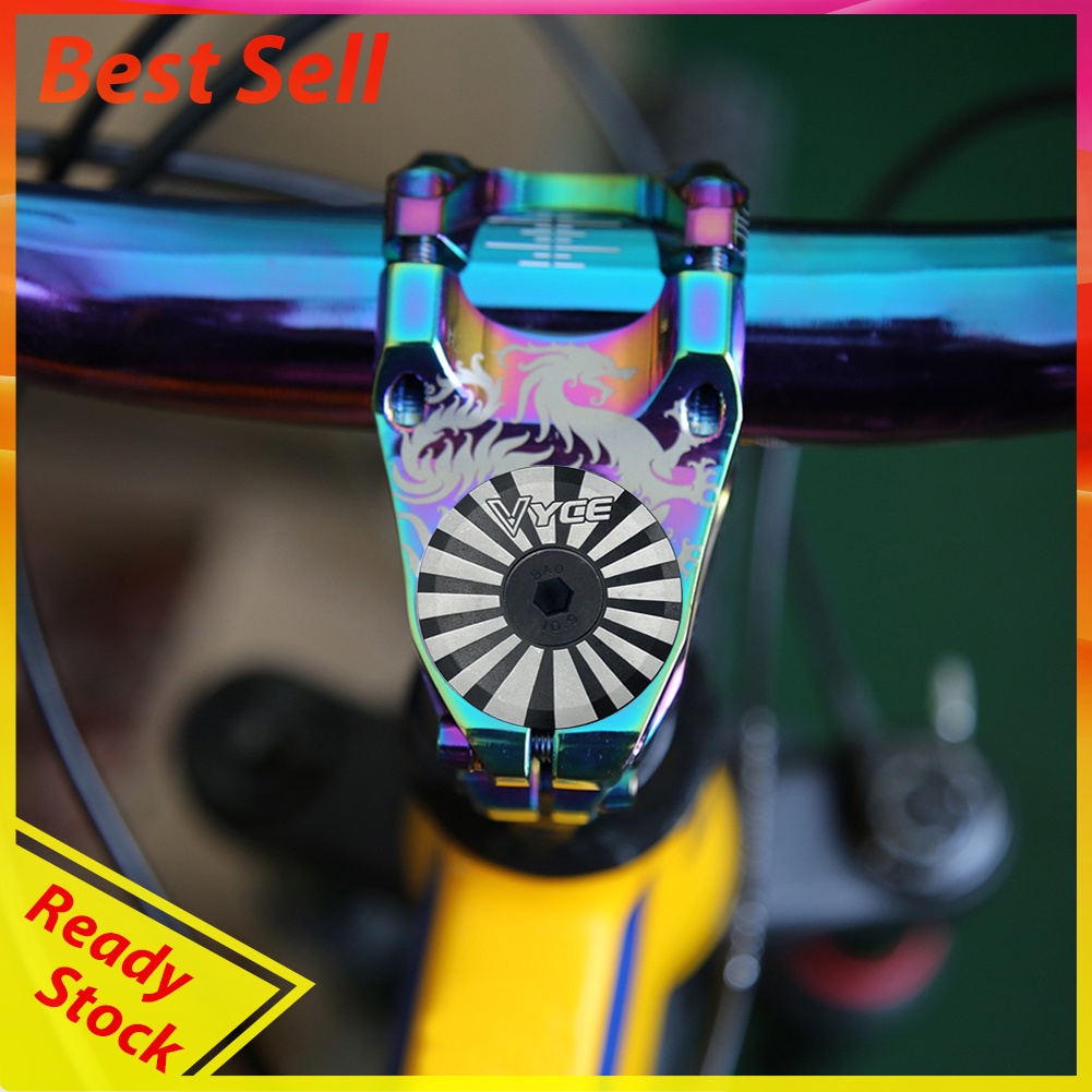 MTB Bike Headset Cover w/ Screw Road Bicycle Front Fork Tube Top Cap Covers