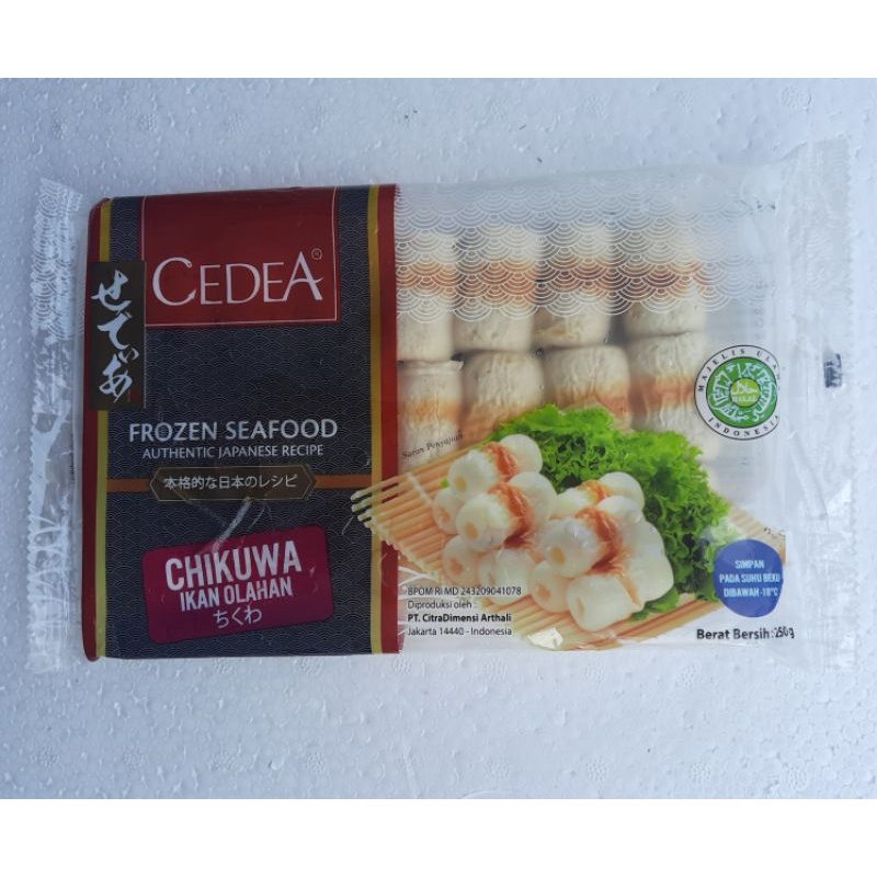 Jual Cedea Chikuwa Ikan Olahan 250 Gram Frozen Seafood Authentic