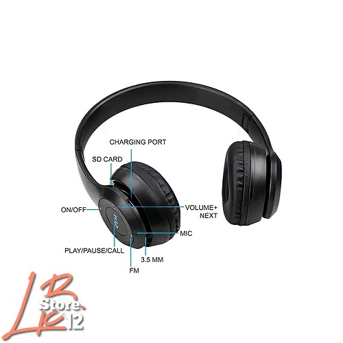 Headphone Bluetooth P47 Pro Bass Wireless