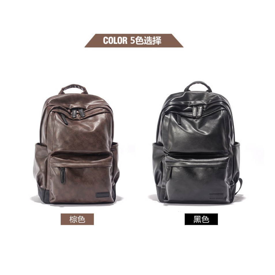 Tas Ransel kulit PRIA Backpack import Kuliah Kerja HIGH QUALITY AE61