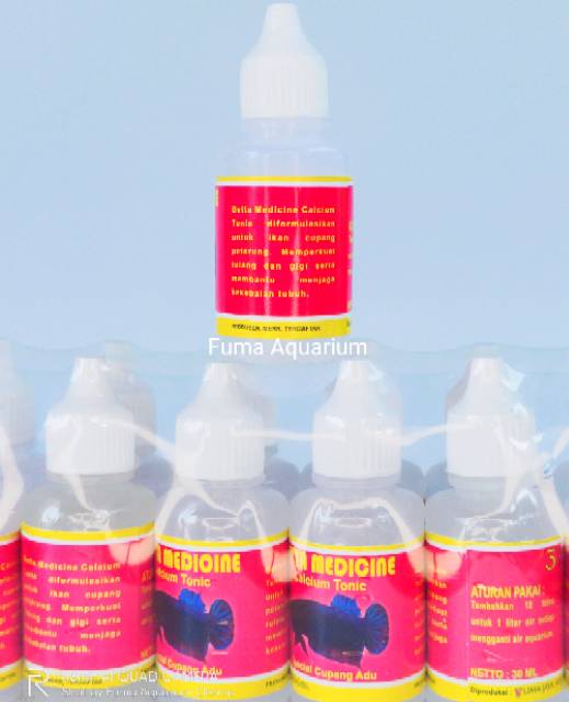 Obat Ikan Cupang kontes dan aduan VIVIAN Betta Medicine Calcium Tonic 30ml