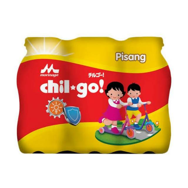 CHIL GO MILK MORINAGA 6x140 ML COKELAT, PISANG, STRAWBERRY, VANILLA, MELON MADU  SUSU ANAK