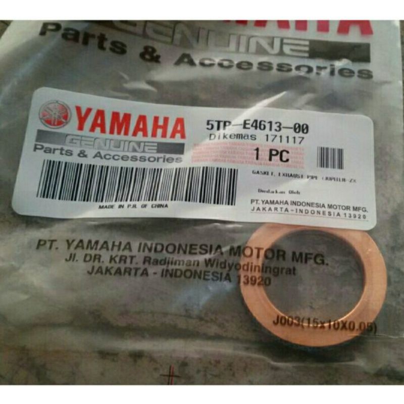 PAKING KNALPOT VEGA R JUPITER Z VEGA ZR LEXAM ASLI ORI YAMAHA 5TP E4613 00