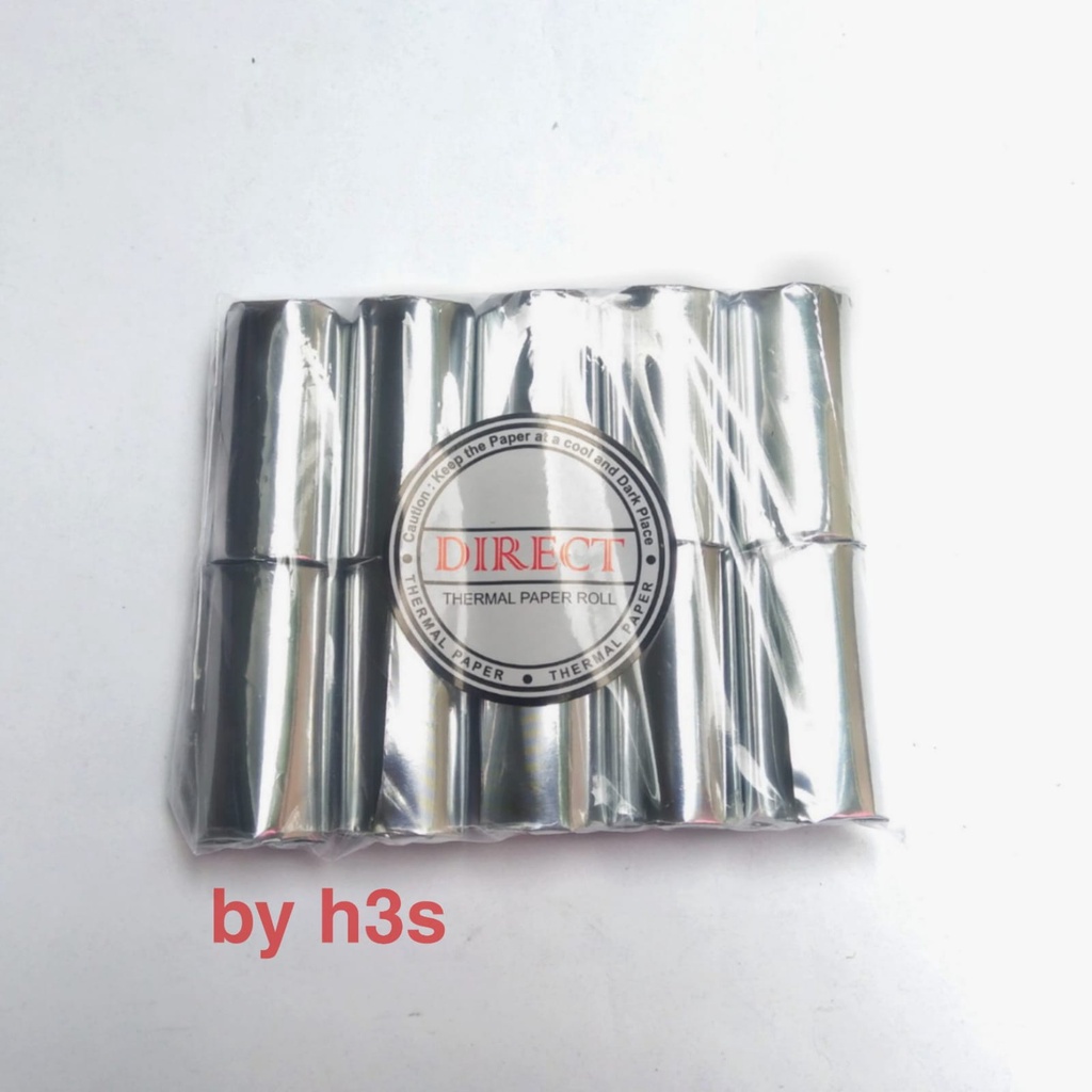

Kertas Struk Kasir Thermal uk.58 x 30 mm Coreless 1 dus