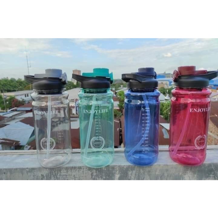 [BISA COD] Botol minum jumbo portable Original 2 Liter Seliya Enjoy Life water bottle 2000 ML