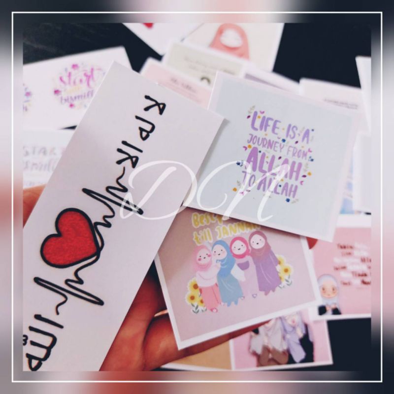 

stiker kertas glossy gambar photo islami vintage
