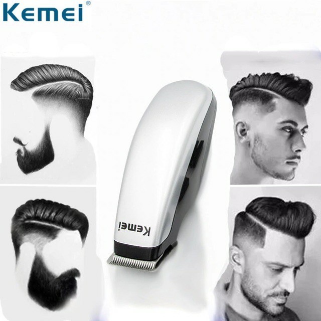 Kemei KM-666 Alat Cukur Rambut Elektrik Rambut Jambang Kumis Portable