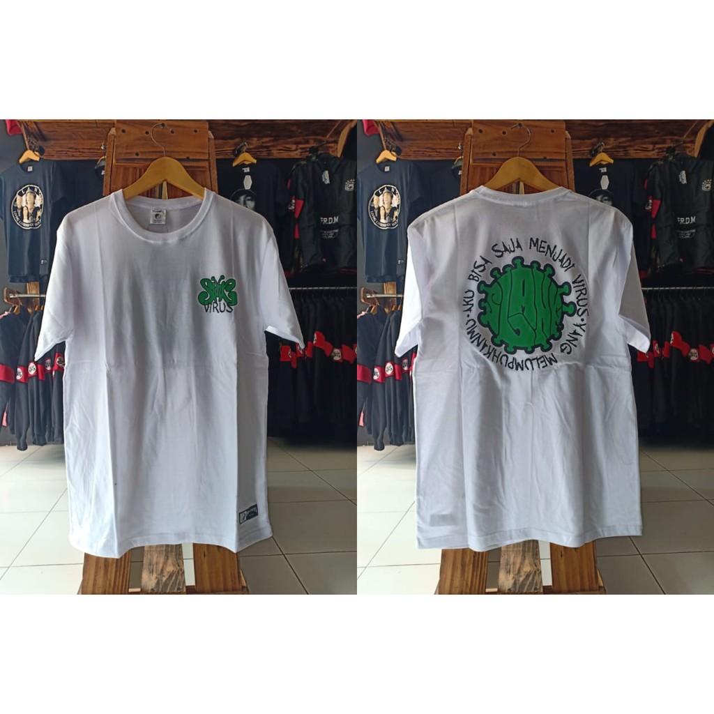 KAOS PENDEK - T-SHIRT SLANK - VIRUS - 100% ORIGINAL SLANKERS - KOKOK_STORE