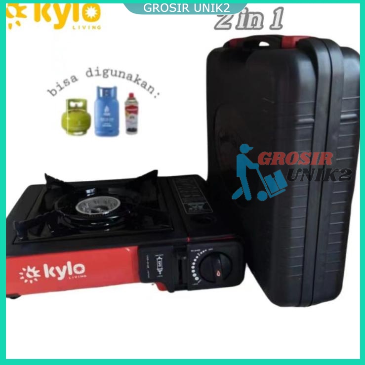 [ KYLO ] KOMPOR PORTABLE 2 IN 1/KOMPOR GAS STOVE Produk FE9