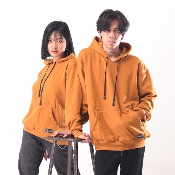 Mcvois Sweater Hoodie Polos Mustard Pria Wanita Premium