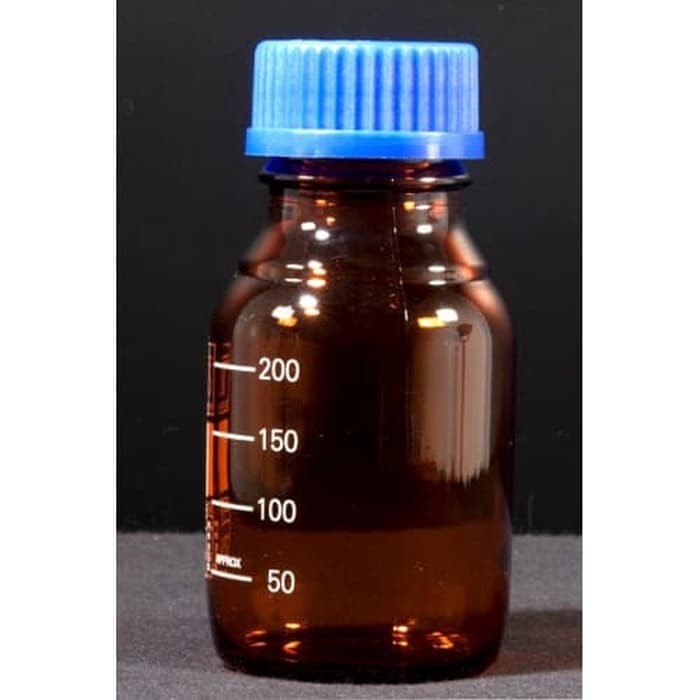 Jual Laboratory Bottle 150 ml AMBER DURAN Lab Botol laboratorium Coklat ...