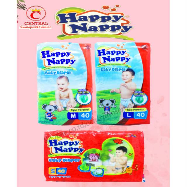 Happy nappy diaper S40/ M40/ L40/Centraltrenggalek