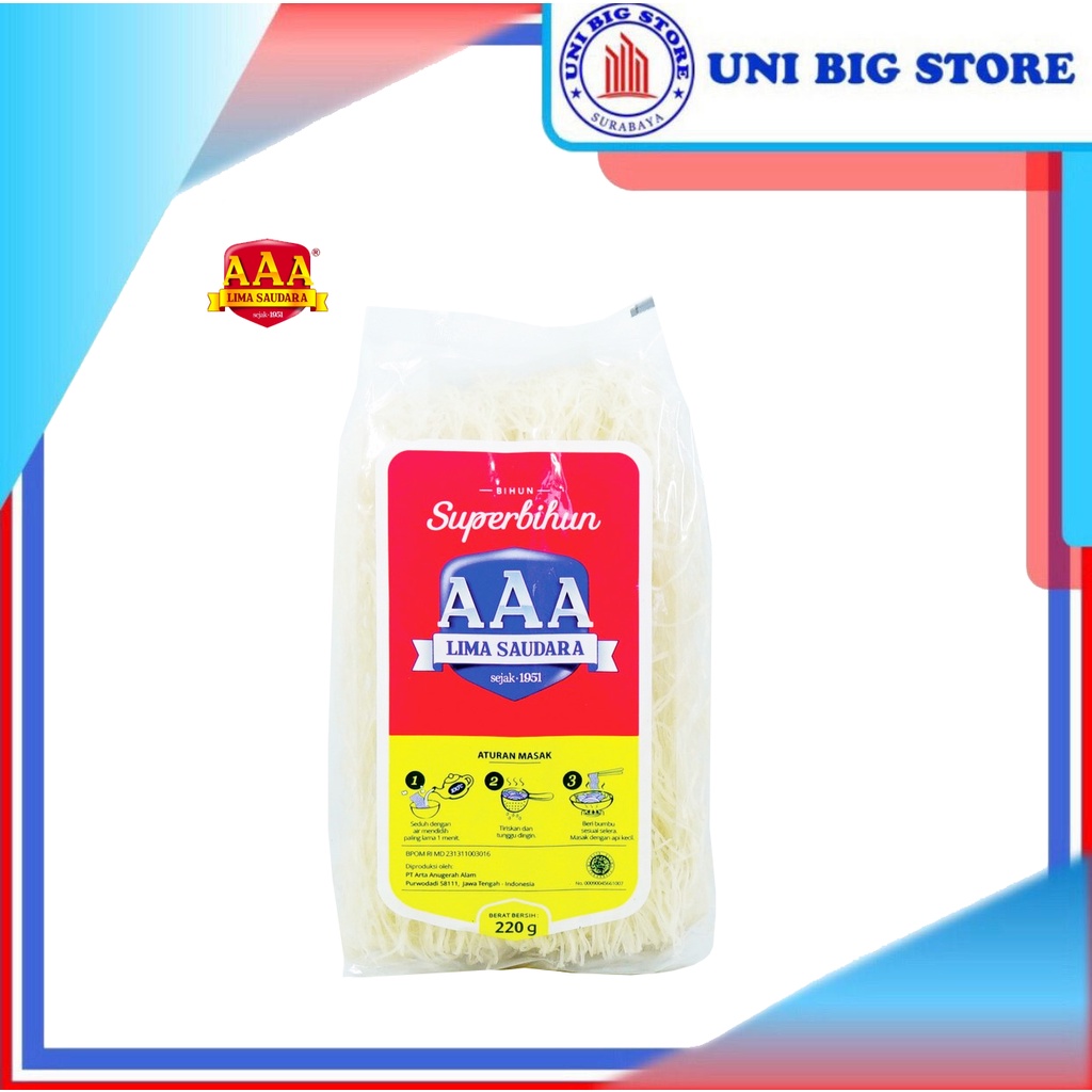 

Super Mie Bihun AAA Lima Saudara 220 gr