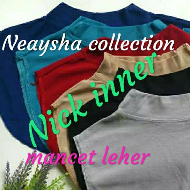 DISKON Manset leher bahan spandek rayon  inner leher penutup dada...