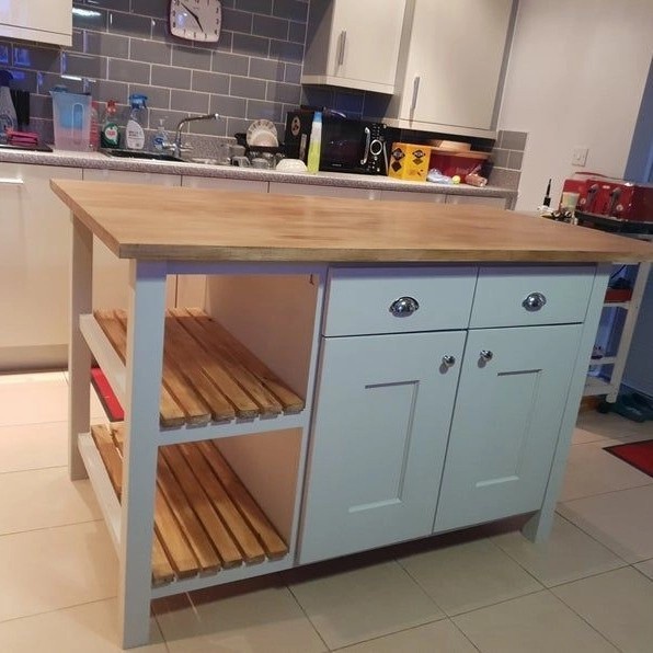 island table meja dapur jati