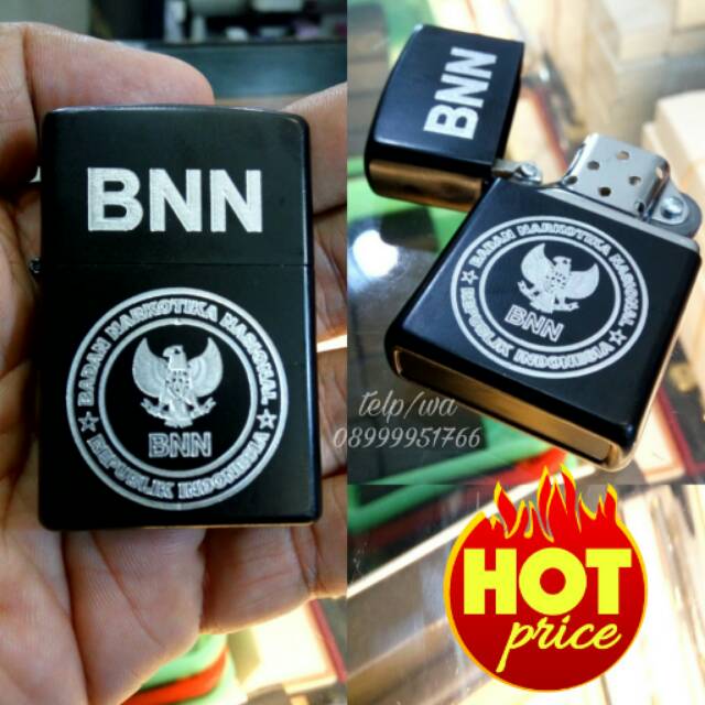 Pemantik api korek api dgn ukiran logo bnn bukan zippo dupont zorro cricket