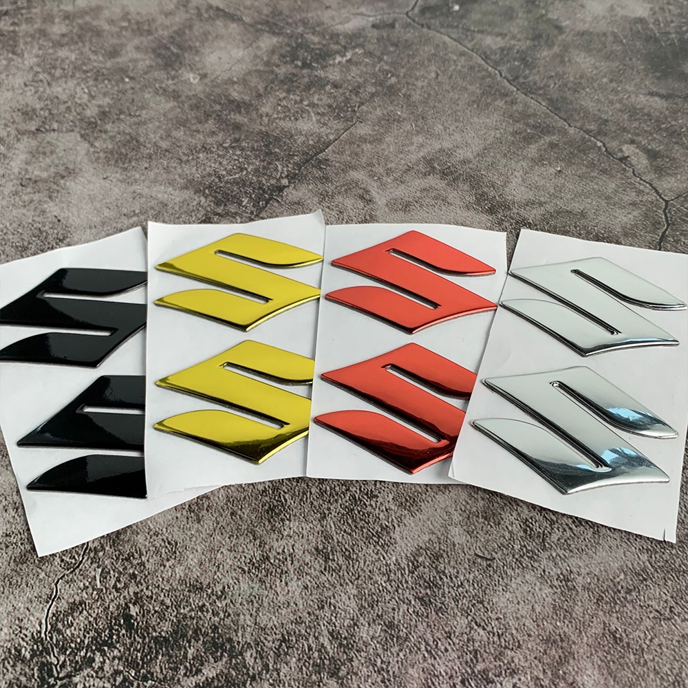 Stiker Emblem Logo Suzuki 3D Tahan Air Untuk Motor