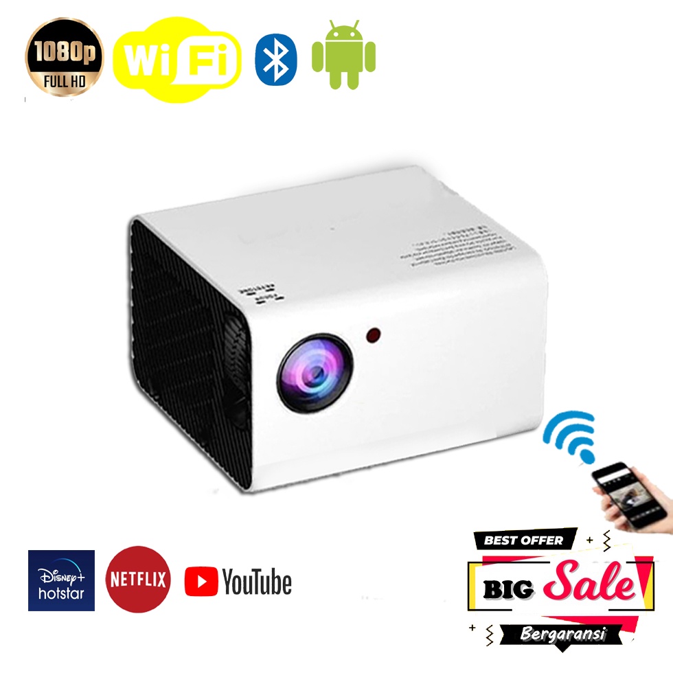 Proyektor Android / Proyektor Wifi  / Proyektor Handphone / Projector Android / Infocus android /Pro