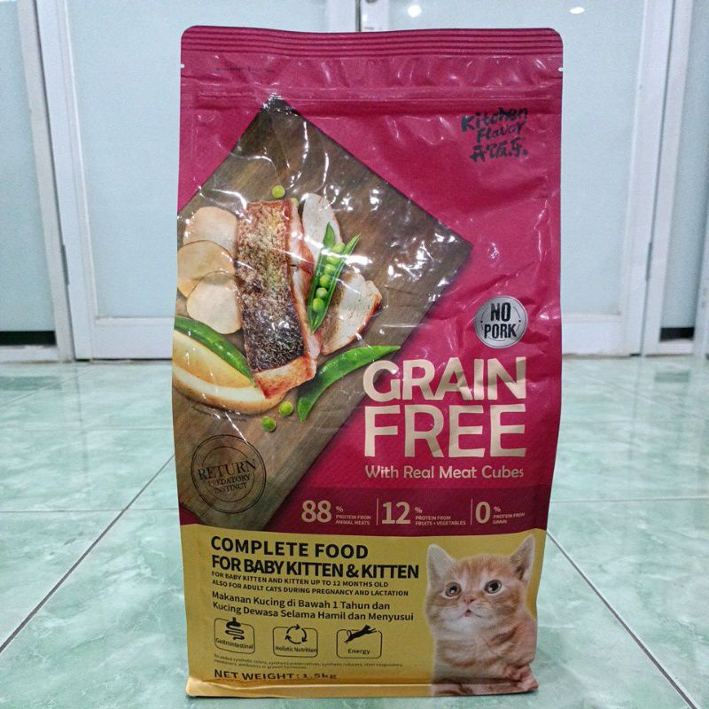 KITCHEN FLAVOR GRAIN FREE BABY KITTEN 1.5 kg FRESHPACK /DRYFOOD /KF GRAIN FREE