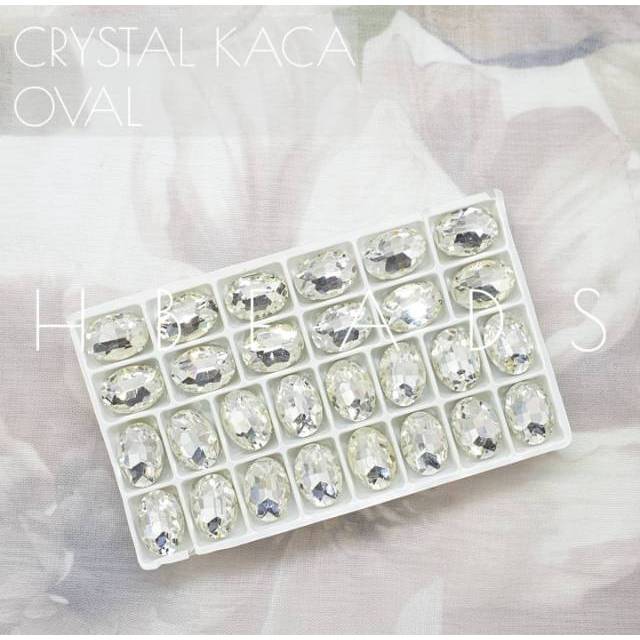 CK606 | 1 Lusin C. KACA Oval 13x18 mm kristal cangkang