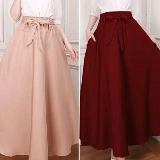 Rok Panjang Wollycrepe