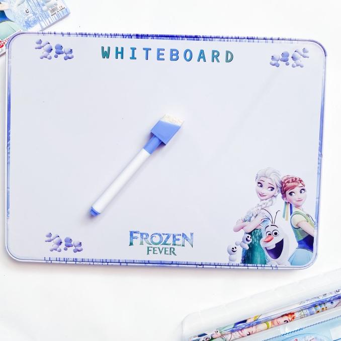 

Kotak pensil pony / frozen set papan tulis 2in1