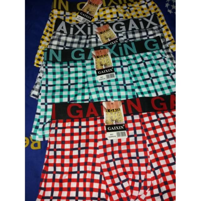 Boxer Gaixin dewasa motif kotak