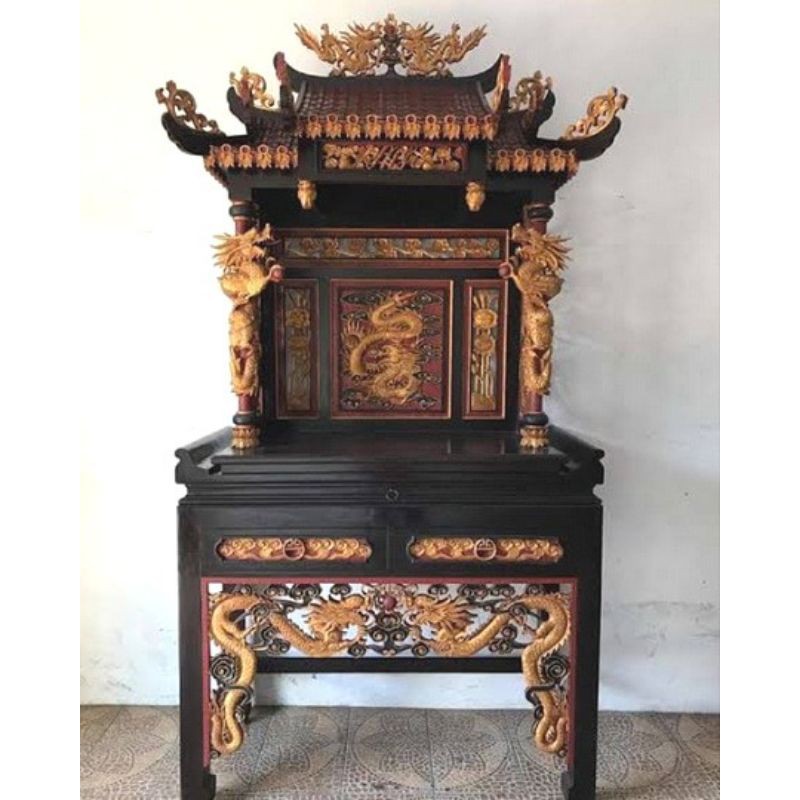 altar kayu jati ukir mewah jepara