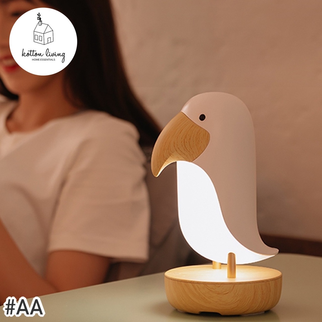 LAMPU TIDUR HIAS BURUNG | LAMPU MEJA [CAS] MULTIFUNGSI AA
