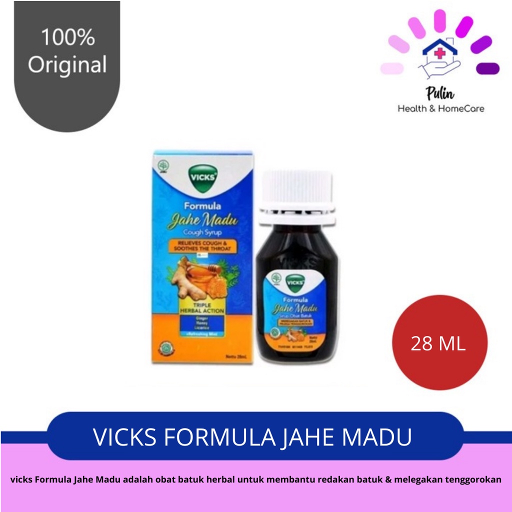 VICKS FORMULA 44, JAHE MADU 28 - 56 ML herbal