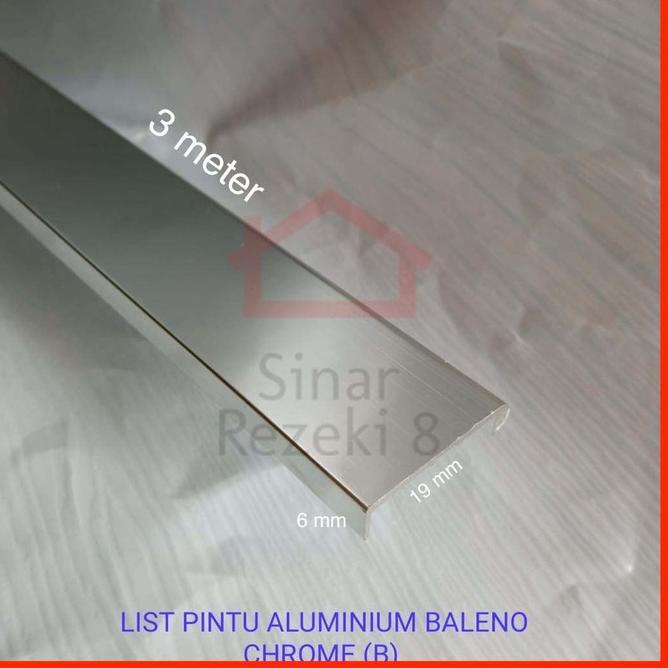 Serba Murah AZZZQ Lis Pintu Aluminium Profil CH Tarikan Panjang Edging Frame Handle Lemari Minimalis