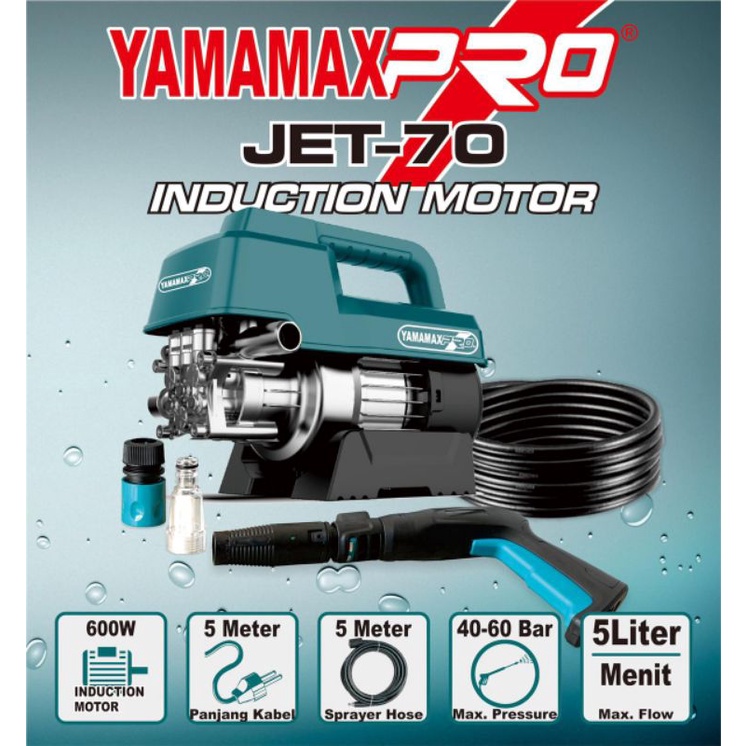 Jet Cleaner/Alat steam cuci motor mobil & Ac Jet-70 Yamamax Pro Pressure Washer