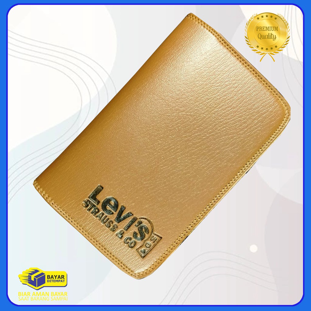 [LEVIS] Dompet Pria Original sintetik panjang 3/4 distro Exclusive Branded