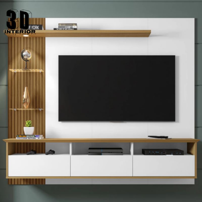 Backdrop TV Minimalis HPL | Rak TV Minimalis