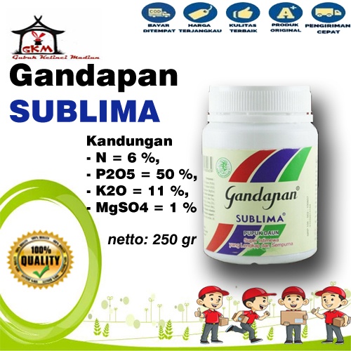 Gandapan Sublima 250 Gram Pupuk Bunga dan Buah